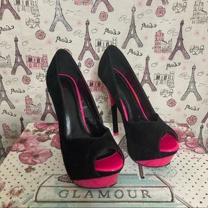 Shiekh Shoes High Heel Peep Toe Stiletto Pumps NWOT